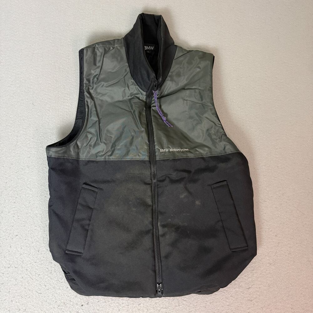 BMW Motorrad Motorcycles 12V Heated Vest Men’s L Black Gray Thinsulate USA
